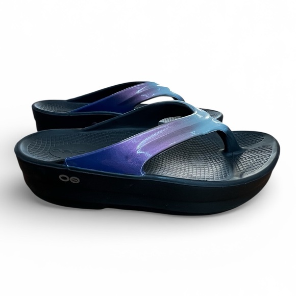 ⭐️ OOFOS Oomega OoLala Luxe Thong sandal flip flop - Calypso size 10 - Picture 3 of 10